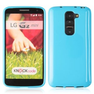 CUSTODIA GEL TPU SILICONE LUCIDA per LG G2 MINI COLORE BLU