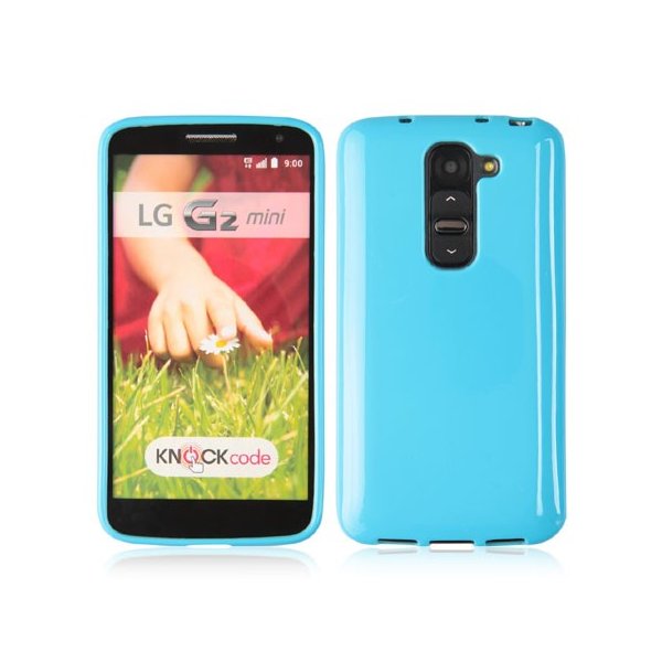 CUSTODIA GEL TPU SILICONE LUCIDA per LG G2 MINI COLORE BLU