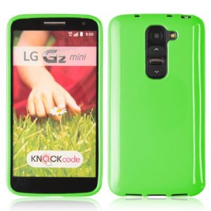 CUSTODIA GEL TPU SILICONE LUCIDA per LG G2 MINI COLORE VERDE