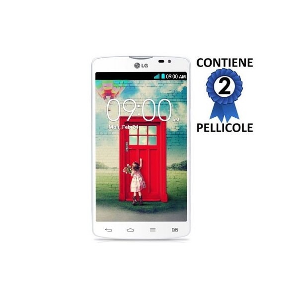 PELLICOLA PROTEGGI DISPLAY per LG L80 DUAL, D380 CONFEZIONE 2 PEZZI