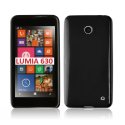 CUSTODIA GEL TPU SILICONE LUCIDA per NOKIA LUMIA 630 COLORE NERO