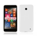 CUSTODIA GEL TPU SILICONE LUCIDA per NOKIA LUMIA 630 COLORE BIANCO