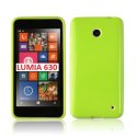 CUSTODIA GEL TPU SILICONE LUCIDA per NOKIA LUMIA 630 COLORE VERDE