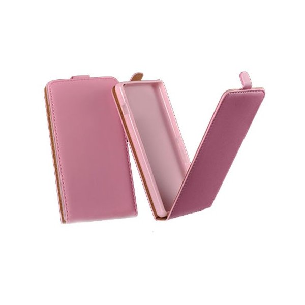 CUSTODIA FLIP VERTICALE SLIM PELLE per APPLE IPHONE 6, IPHONE 6S 4.7" POLLICI CON INTERNO IN TPU SILICONE COLORE ROSA