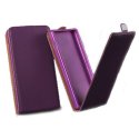 CUSTODIA FLIP VERTICALE SLIM PELLE per APPLE IPHONE 6, 4.7" POLLICI CON INTERNO IN TPU SILICONE COLORE VIOLA