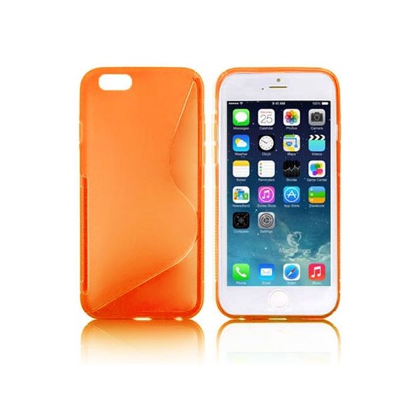 CUSTODIA GEL TPU SILICONE DOUBLE per APPLE IPHONE 6, IPHONE 6S 4.7" POLLICI COLORE ARANCIONE