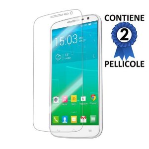 PELLICOLA PROTEGGI DISPLAY per ALCATEL ONE TOUCH POP S9, OT-7050 CONFEZIONE 2 PEZZI