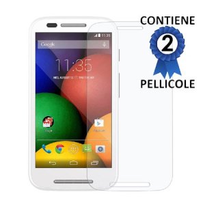 PELLICOLA PROTEGGI DISPLAY per MOTOROLA MOTO E (1ª generazione) CONFEZIONE 2 PEZZI