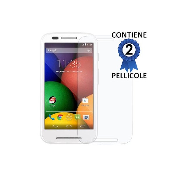 PELLICOLA PROTEGGI DISPLAY per MOTOROLA MOTO E (1ª generazione) CONFEZIONE 2 PEZZI