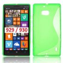 CUSTODIA GEL TPU SILICONE DOUBLE per NOKIA LUMIA ICON 929, LUMIA 930 COLORE VERDE