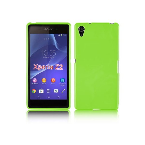 CUSTODIA GEL TPU SILICONE LUCIDA per SONY XPERIA Z2 COLORE VERDE