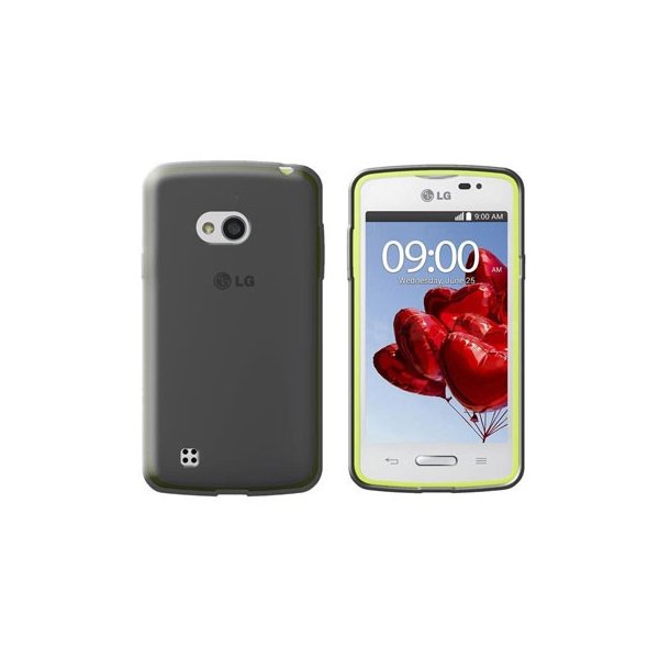 CUSTODIA GEL TPU SILICONE per LG L50 D213N COLORE NERO TRASPARENTE