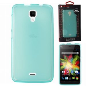 CUSTODIA GEL TPU SILICONE per WIKO BLOOM COLORE AZZURRO ALTA QUALITA' MOCCA BLISTER