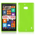 CUSTODIA GEL TPU SILICONE LUCIDO per NOKIA LUMIA ICON 929, LUMIA 930 COLORE VERDE