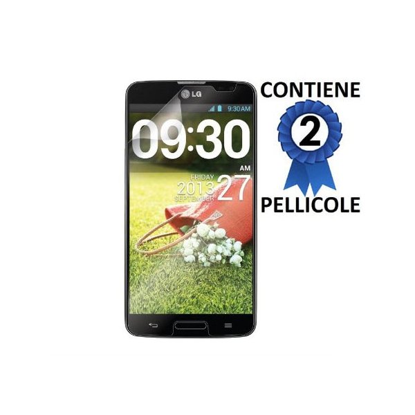 PELLICOLA PROTEGGI DISPLAY per LG D680 G PRO LITE, D682TR CONFEZIONE 2 PEZZI