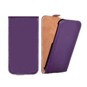 CUSTODIA FLIP VERTICALE SLIM PELLE per NOKIA LUMIA 530 COLORE VIOLA