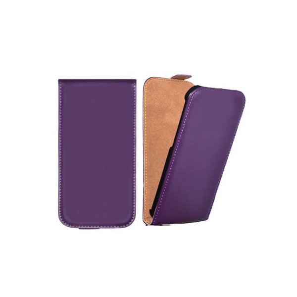 CUSTODIA FLIP VERTICALE SLIM PELLE per NOKIA LUMIA 530 COLORE VIOLA