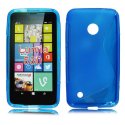 CUSTODIA GEL TPU SILICONE DOUBLE per NOKIA LUMIA 530 COLORE BLU