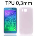 CUSTODIA GEL TPU SILICONE ULTRA SLIM 0,3mm per SAMSUNG G850 GALAXY ALPHA COLORE ROSA TRASPARENTE