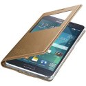 CUSTODIA S VIEW COVER ORIGINALE SAMSUNG ORO EFFETTO PUNTINATO per G850 GALAXY ALPHA CON FINESTRA ID BLISTER