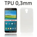 CUSTODIA GEL TPU SILICONE ULTRA SLIM 0,3mm per SAMSUNG G7508 GALAXY MEGA 2 COLORE BIANCO TRASPARENTE