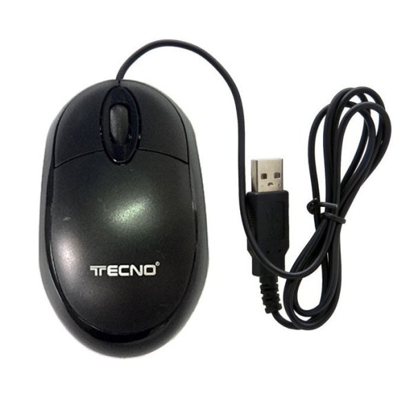 MOUSE OTTICO USB DA 800 DPI TC-11 COLORE NERO TECNO