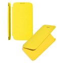 CUSTODIA FLIP ORIZZONTALE ULTRA SLIM per NOKIA LUMIA 630 COLORE GIALLO (NO RIMOZIONE COVER)