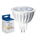 LAMPADINA A LED ORIGINALE SAMSUNG ATTACCO GU5.3 EQUIVALENTE 20W, 2700° K, ANGOLO 40° DURATA 15.000 ORE SI-M8W04SAD0EU BLISTER