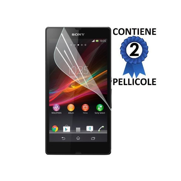 PELLICOLA PROTEGGI DISPLAY per SONY XPERIA Z3 CONFEZIONE 2 PEZZI