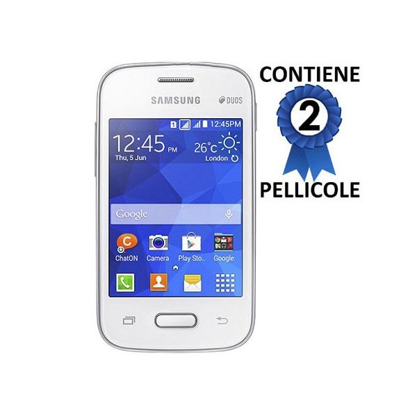 PELLICOLA PROTEGGI DISPLAY per SAMSUNG G110 GALAXY POCKET 2 CONFEZIONE 2 PEZZI