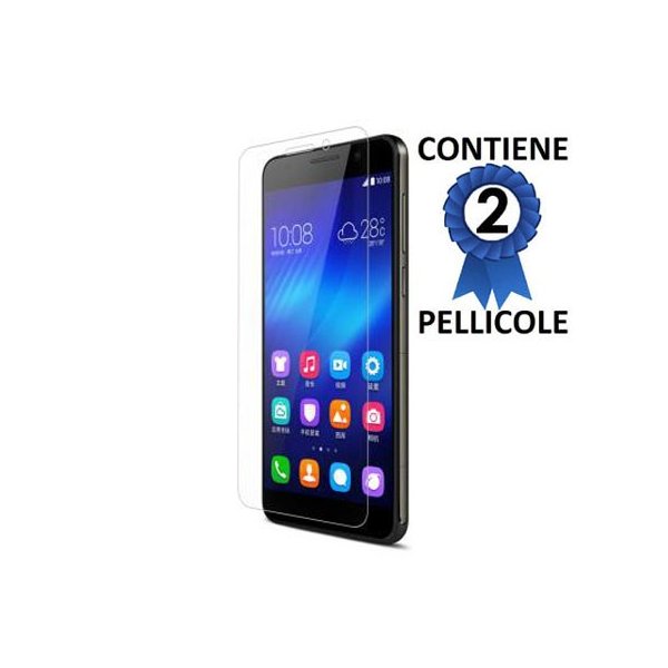 PELLICOLA PROTEGGI DISPLAY per HUAWEI HONOR 6 CONFEZIONE DOPPIA