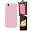 CUSTODIA GEL TPU SILICONE per WIKO BIRDY 4G COLORE ROSA ALTA QUALITA' MOCCA BLISTER