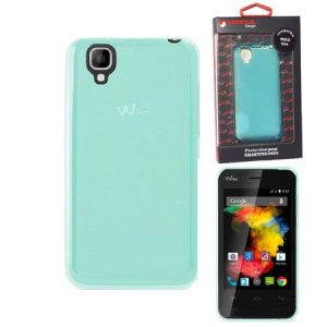 CUSTODIA GEL TPU SILICONE per WIKO GOA COLORE AZZURRO ALTA QUALITA' MOCCA BLISTER