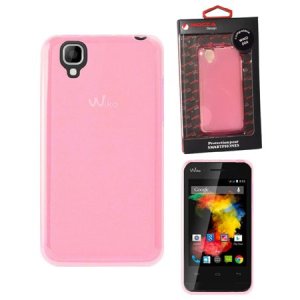 CUSTODIA GEL TPU SILICONE per WIKO GOA COLORE ROSA ALTA QUALITA' MOCCA BLISTER