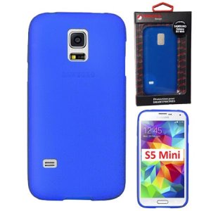 CUSTODIA GEL TPU SILICONE per SAMSUNG G800 GALAXY S5 MINI COLORE BLU ALTA QUALITA' MOCCA BLISTER