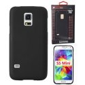 CUSTODIA GEL TPU SILICONE per SAMSUNG G800 GALAXY S5 MINI COLORE NERO ALTA QUALITA' MOCCA BLISTER