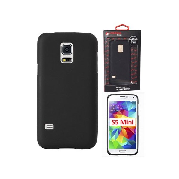 CUSTODIA GEL TPU SILICONE per SAMSUNG G800 GALAXY S5 MINI COLORE NERO ALTA QUALITA' MOCCA BLISTER