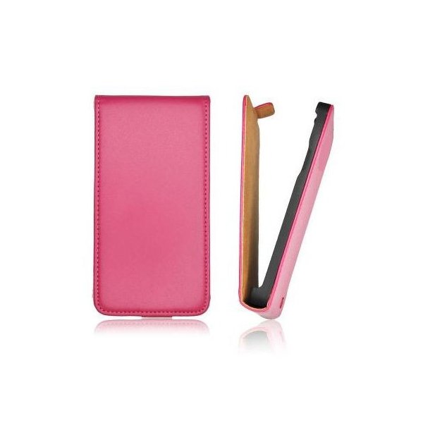 CUSTODIA FLIP VERTICALE SLIM PELLE per APPLE IPHONE 6 PLUS, IPHONE 6S PLUS 5.5" POLLICI COLORE ROSA