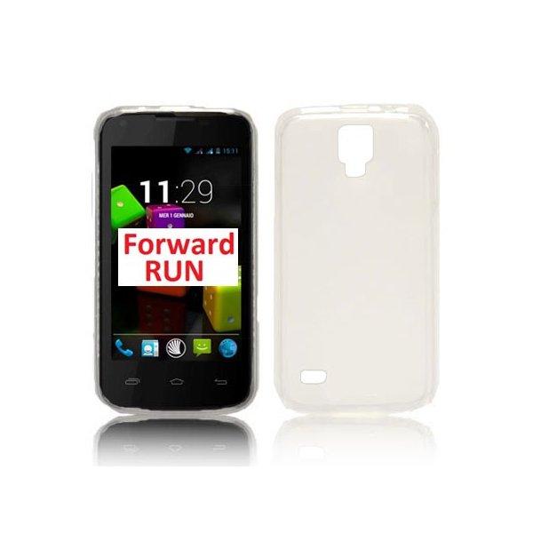 CUSTODIA GEL TPU SILICONE per NGM FORWARD RUN COLORE BIANCO TRASPARENTE