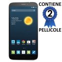 PELLICOLA PROTEGGI DISPLAY per ALCATEL ONE TOUCH HERO 2 CONFEZIONE 2 PEZZI