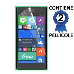 PELLICOLA PROTEGGI DISPLAY per NOKIA LUMIA 830 CONFEZIONE 2 PEZZI