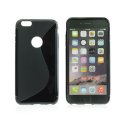 CUSTODIA GEL TPU SILICONE DOUBLE per APPLE IPHONE 6 PLUS, IPHONE 6S PLUS 5.5" POLLICI COLORE NERO