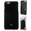 CUSTODIA GEL TPU SILICONE per APPLE IPHONE 6, IPHONE 6S 4.7" POLLICI COLORE NERO LUCIDO ALTA QUALITA' MERCURY BLISTER