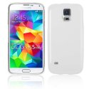 CUSTODIA GEL TPU SILICONE LUCIDA per SAMSUNG G800 GALAXY S5 MINI COLORE BIANCO