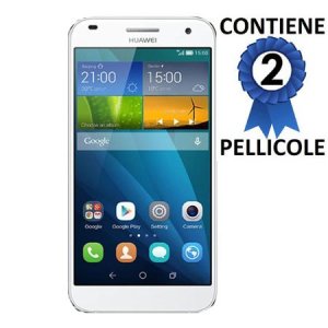 PELLICOLA PROTEGGI DISPLAY per HUAWEI ASCEND G7 CONFEZIONE 2 PEZZI