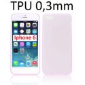 CUSTODIA GEL TPU SILICONE ULTRA SLIM 0,3mm per APPLE IPHONE 6, IPHONE 6S 4.7" POLLICI COLORE ROSA TRASPARENTE