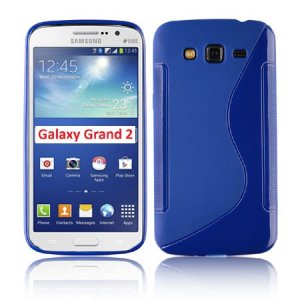 CUSTODIA GEL TPU SILICONE DOUBLE per SAMSUNG G7106 GALAXY GRAND 2, G7100, G7102, G7105 COLORE BLU