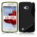 CUSTODIA GEL TPU SILICONE DOUBLE per LG L50 D213N COLORE NERO