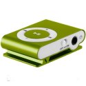 MINI LETTORE MP3 CON CLIP, SLOT MICRO SD E USCITA MINI USB COLORE VERDE