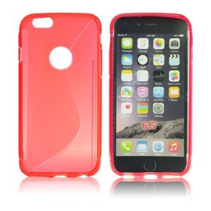 CUSTODIA GEL TPU SILICONE DOUBLE per APPLE IPHONE 6, IPHONE 6S 4.7" POLLICI COLORE ROSSO